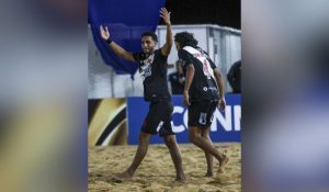Brasil arrasa na estreia da Libertadores de Beach Soccer; Vasco aplica 7 a 2