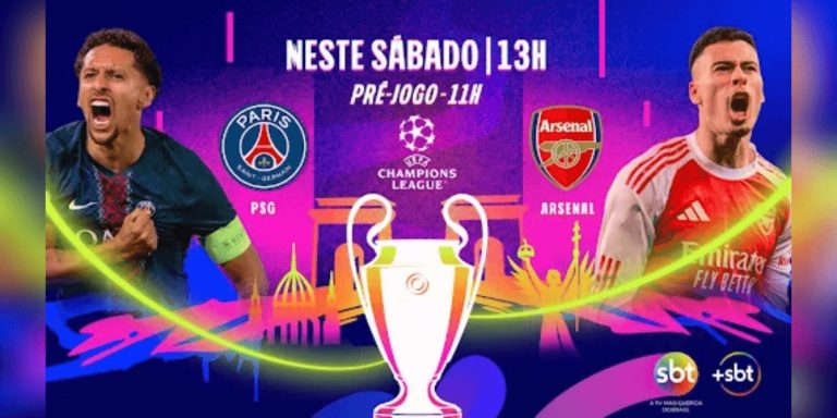 SBT monta programação com patrocinadores para PSG x Arsenal na Champions