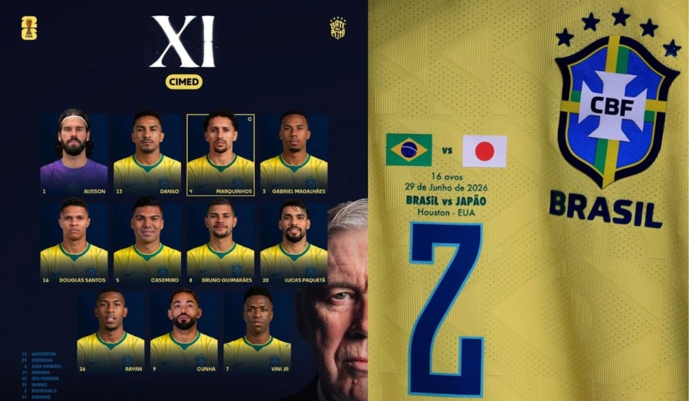 Canarinho repete time! Brasil encara Japão por vaga nas oitavas