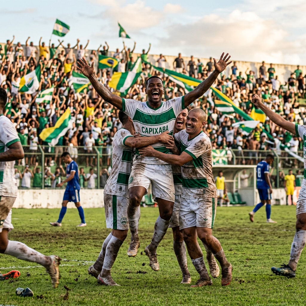 Capixaba atropela Porto-BA e garante vaga na segunda fase da Série D