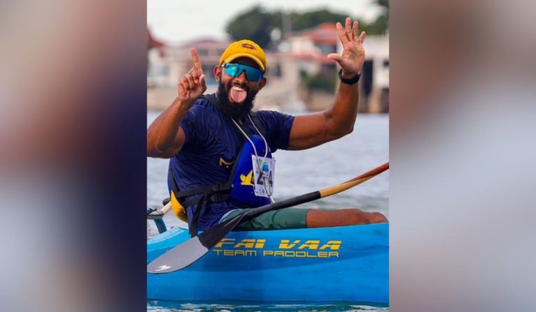 Remador capixaba fatura hexa brasileiro de va'a em casa