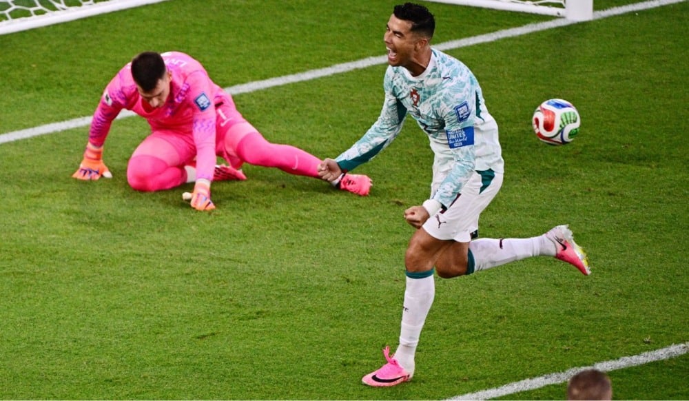 CR7 marca primeiro em mata-mata, e Portugal enfrenta a Espanha