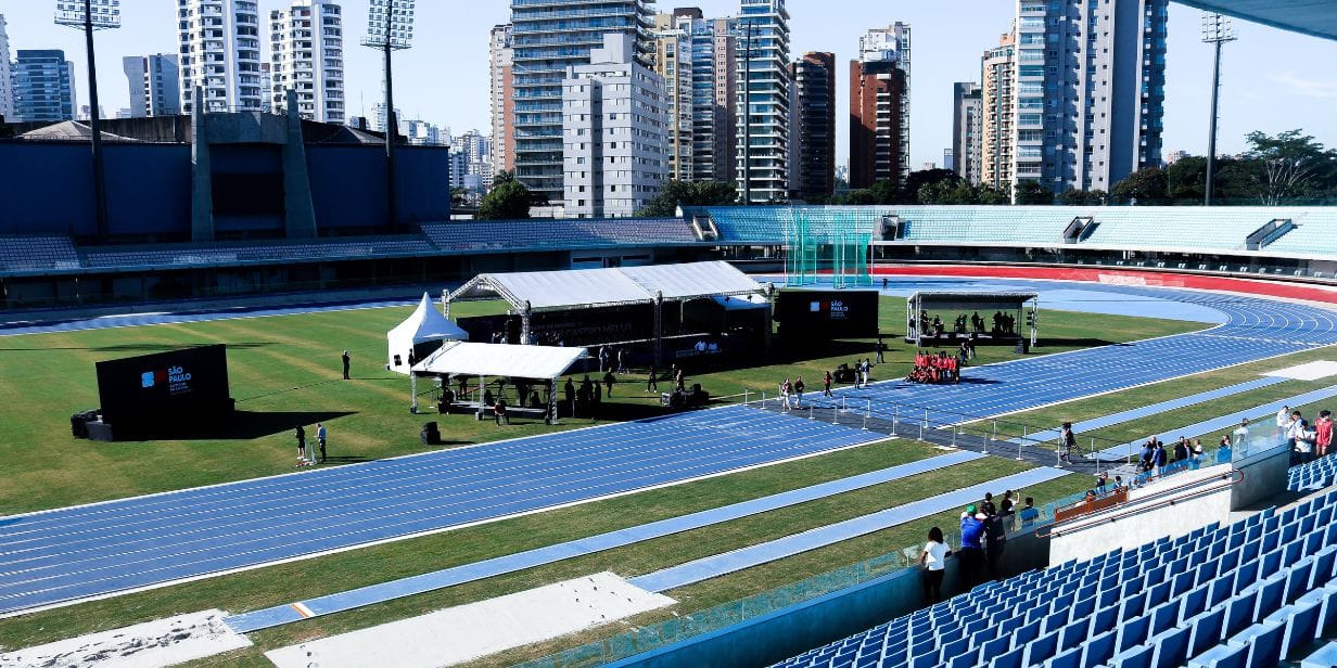 Ibirapuera turbinado: estádio ganha pista de atletismo de ponta