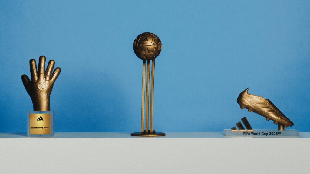 Adidas mostra os troféus que vão brilhar na Copa 2026