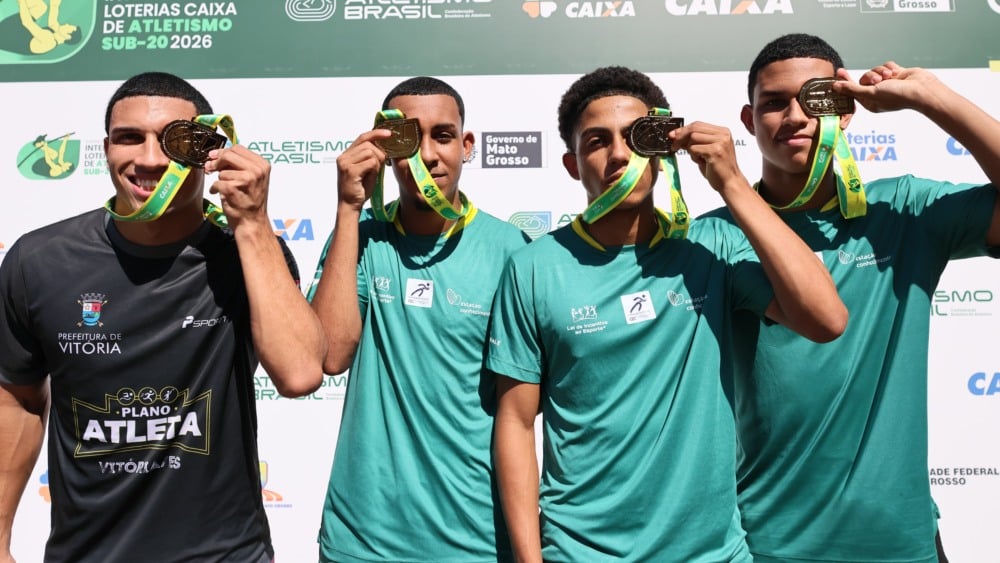 Capixabas fazem história com bronze inédito no 4x400m do Brasileiro Sub-20