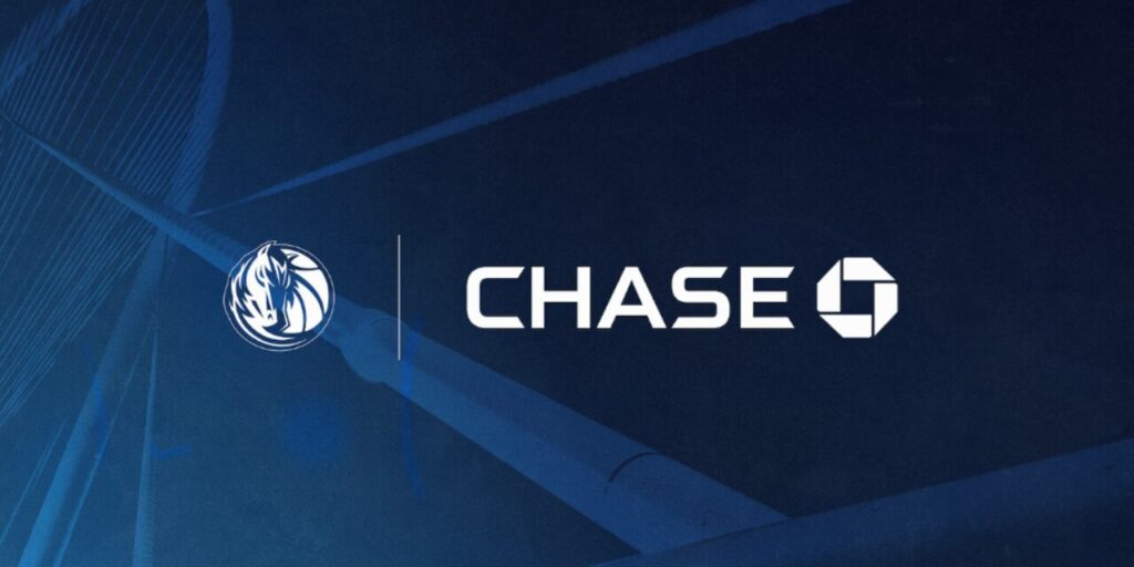JPMorgan Chase estampa uniforme do Dallas Mavericks na NBA
