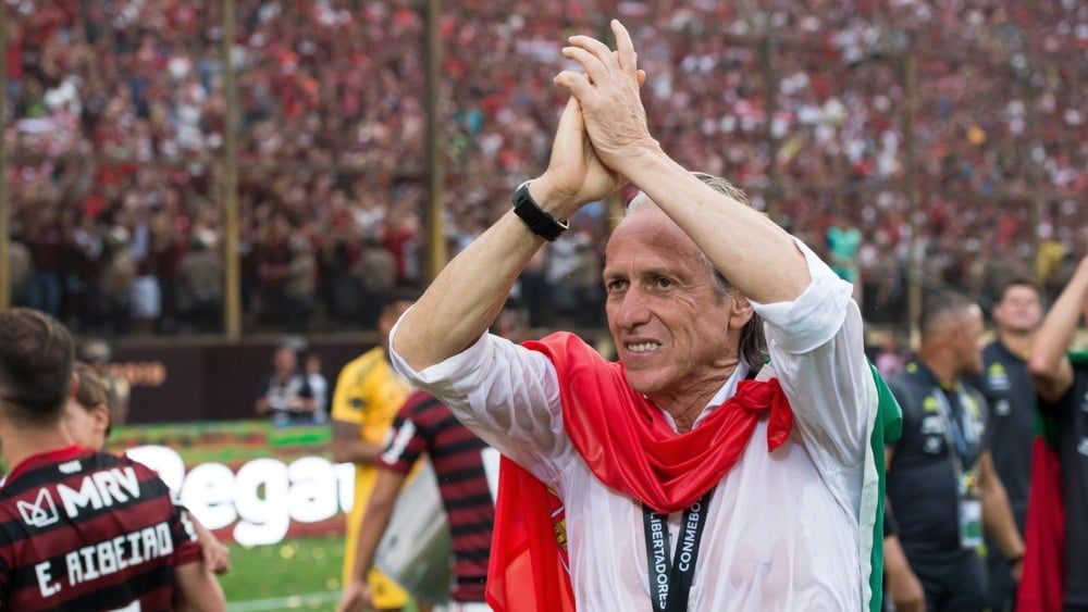 Jorge Jesus, ídolo do Flamengo, agora treina Portugal