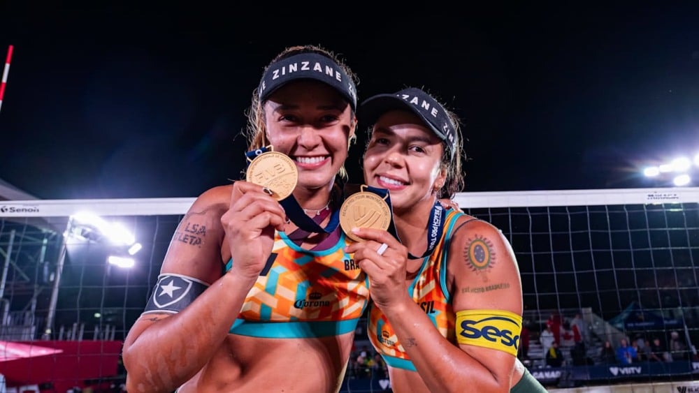 Do ES para o mundo: Thâmela e Vic fecham temporada no top 3 do vôlei de praia