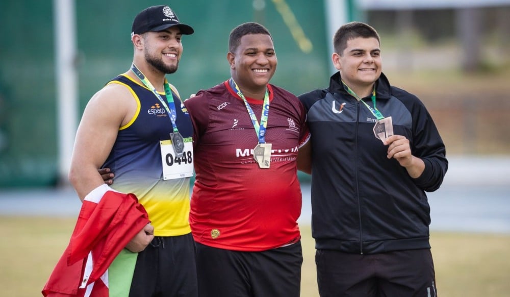 Ouro de campeão mundial e recorde: ES arrasa nos Jogos Universitários