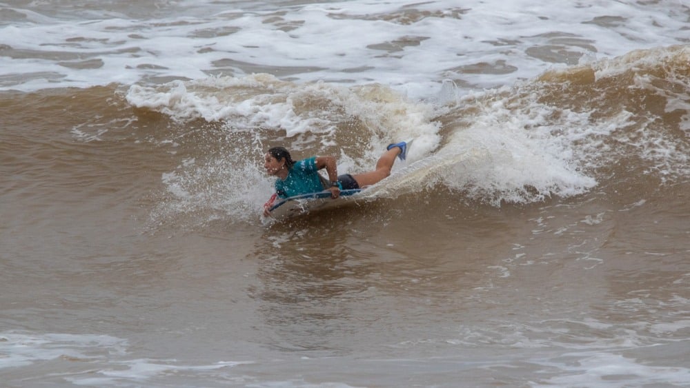 Maylla Venturin briga pelo título em casa no Wahine Bodyboarding Pro