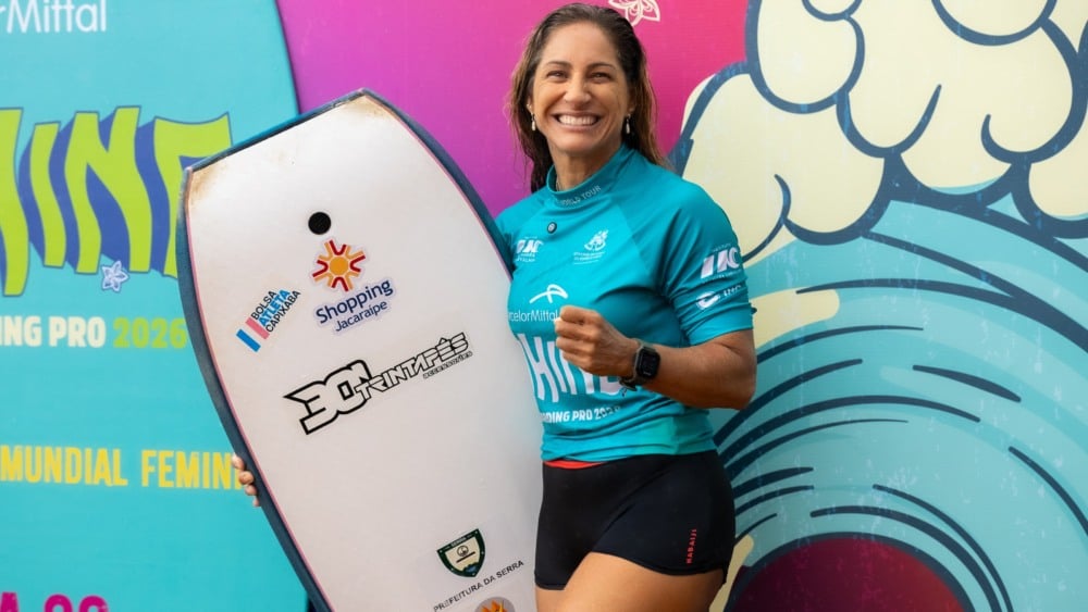 Maylla Venturin é vice no Wahine Bodyboarding Pro em Jacaraípe