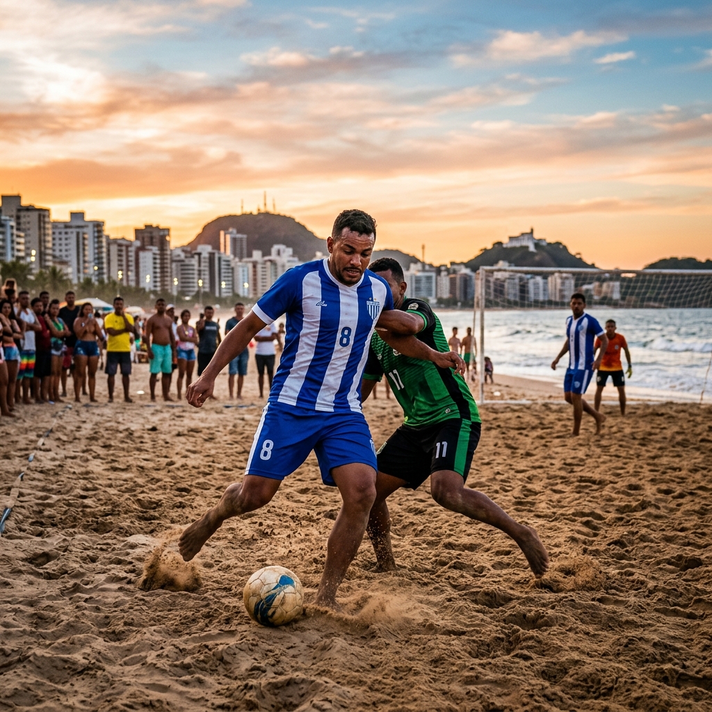 Anchieta emenda duas vitórias e Vitória estreia goleando na areia de Camburi
