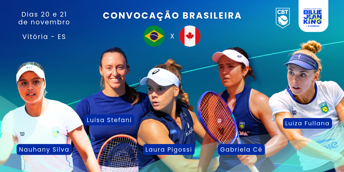 Brasil x Canadá em Vitória: as cinco convocadas para a Billie Jean King Cup